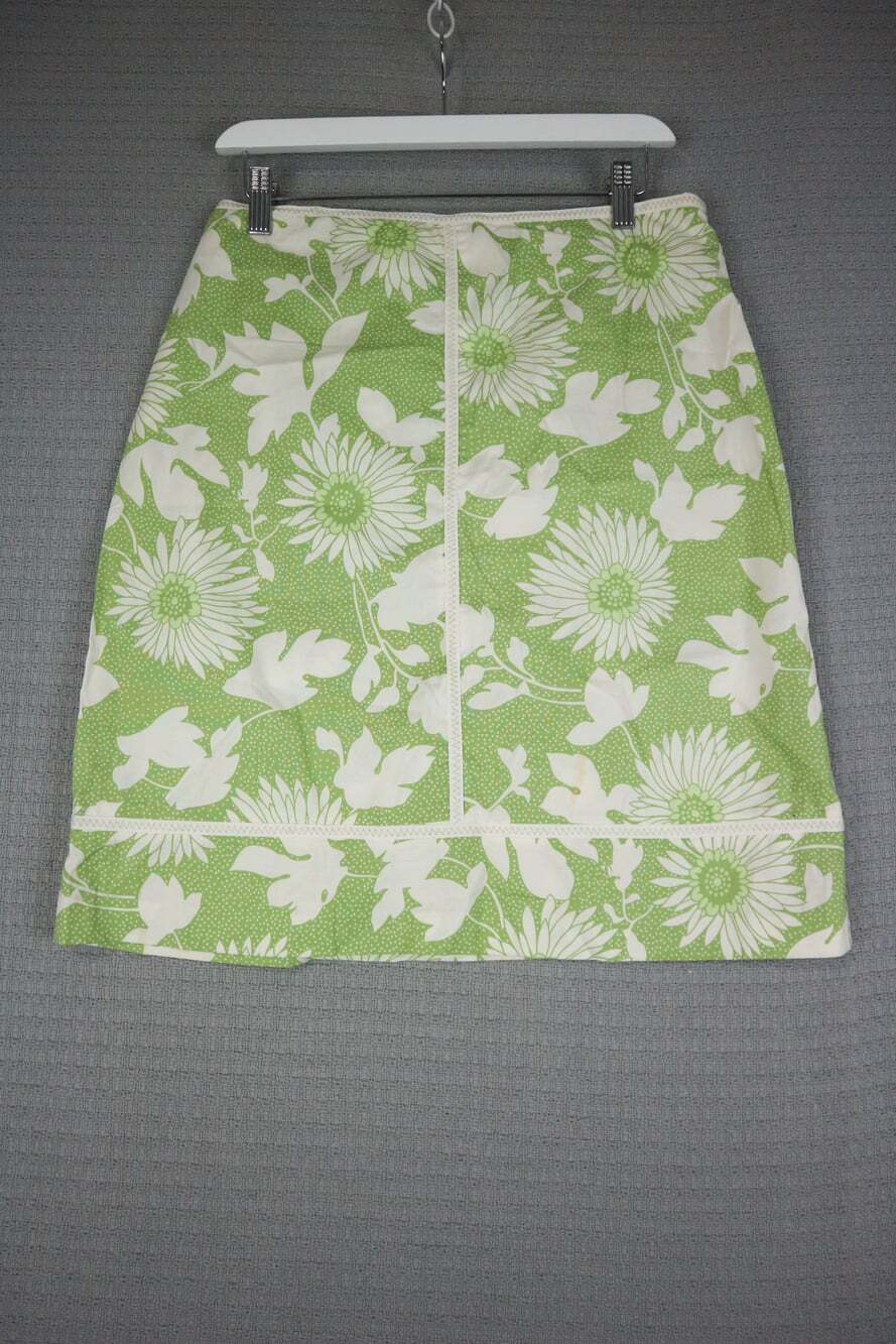 Jessica Sport Vintage Floral Skirt Green Womens Size 10 Y2K